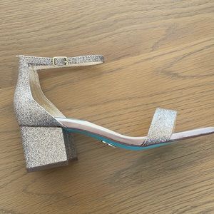 Brand New Betsey Johnson Rose Gold Sparkle Heals.